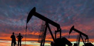 bigstock Silhouettes Of Pumpjacks And O 123677255