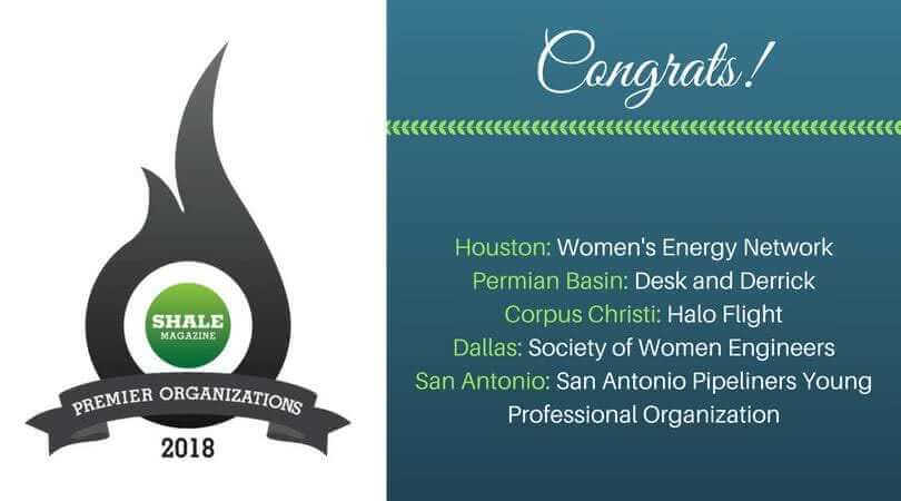 SHALE Magazine Premier Organizations 2018 SHALE Flare Award 2018