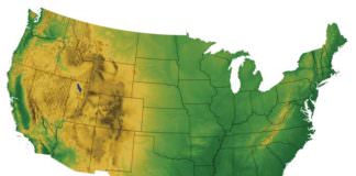 bigstock Usa Map With Terrain 3296082