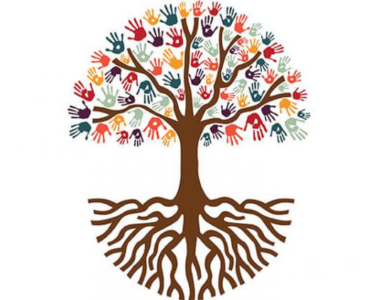 tree hand illustration
