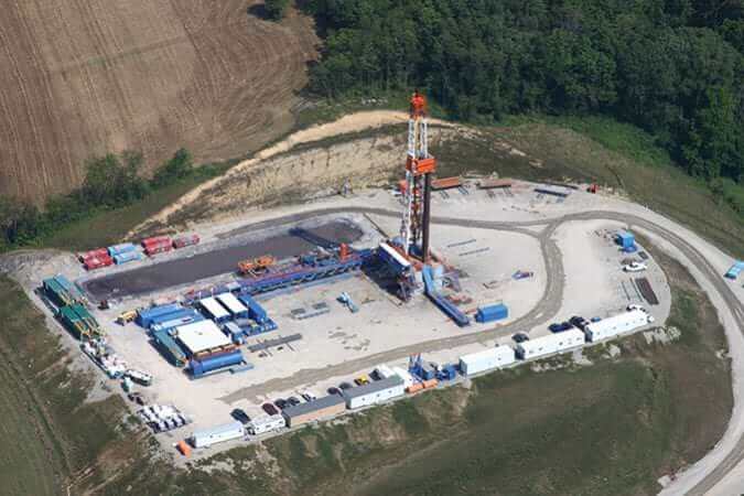Marcellus-Shale Gas Drilling Well in Southwestern Pennsylvania
