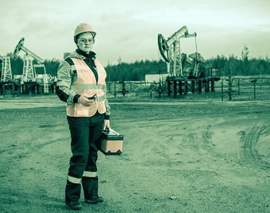 Woman Oilfield worker
