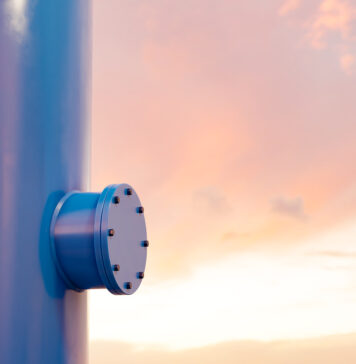 A modern hydrogen tank for renewable energy.