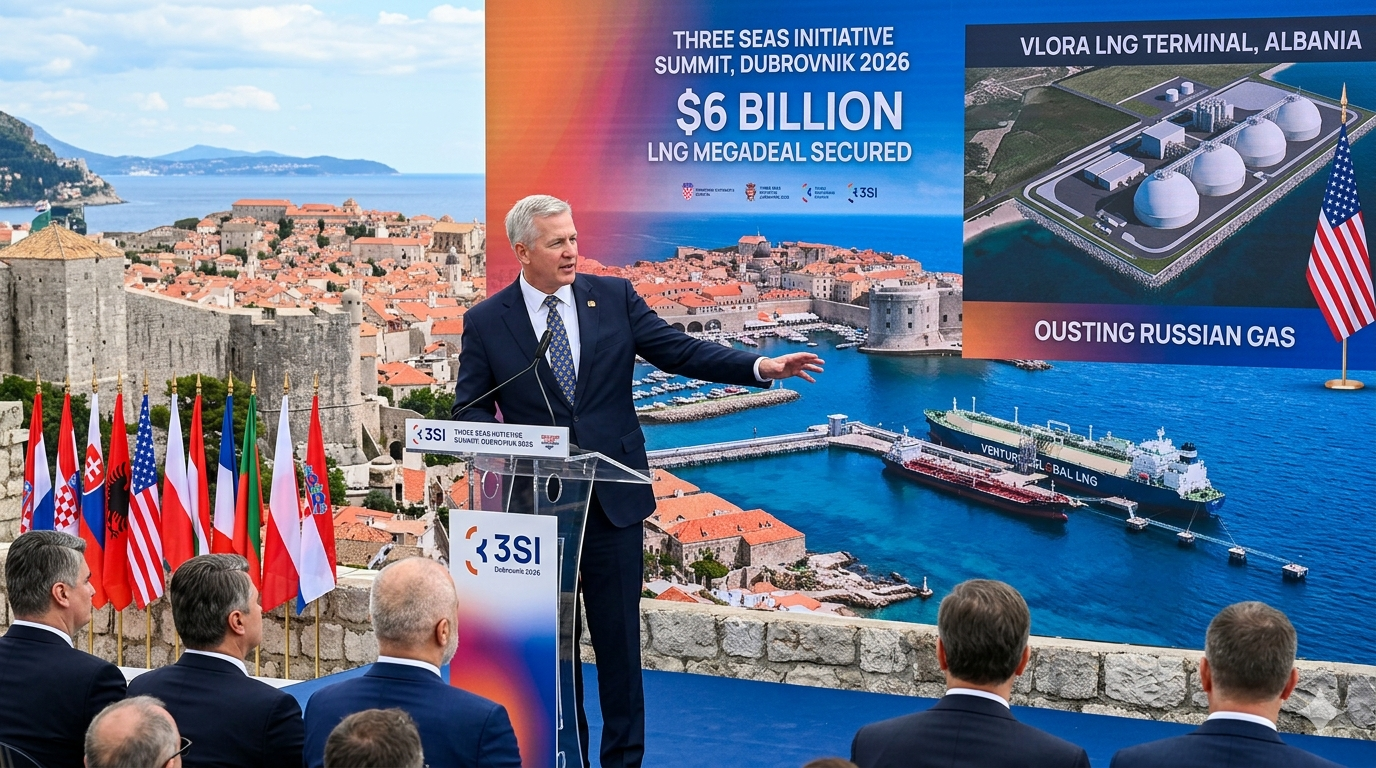 Chris Wright LNG Megadeal: $6B Albania Project to Displace Russian Gas Chris Wright LNG megadeal 2026