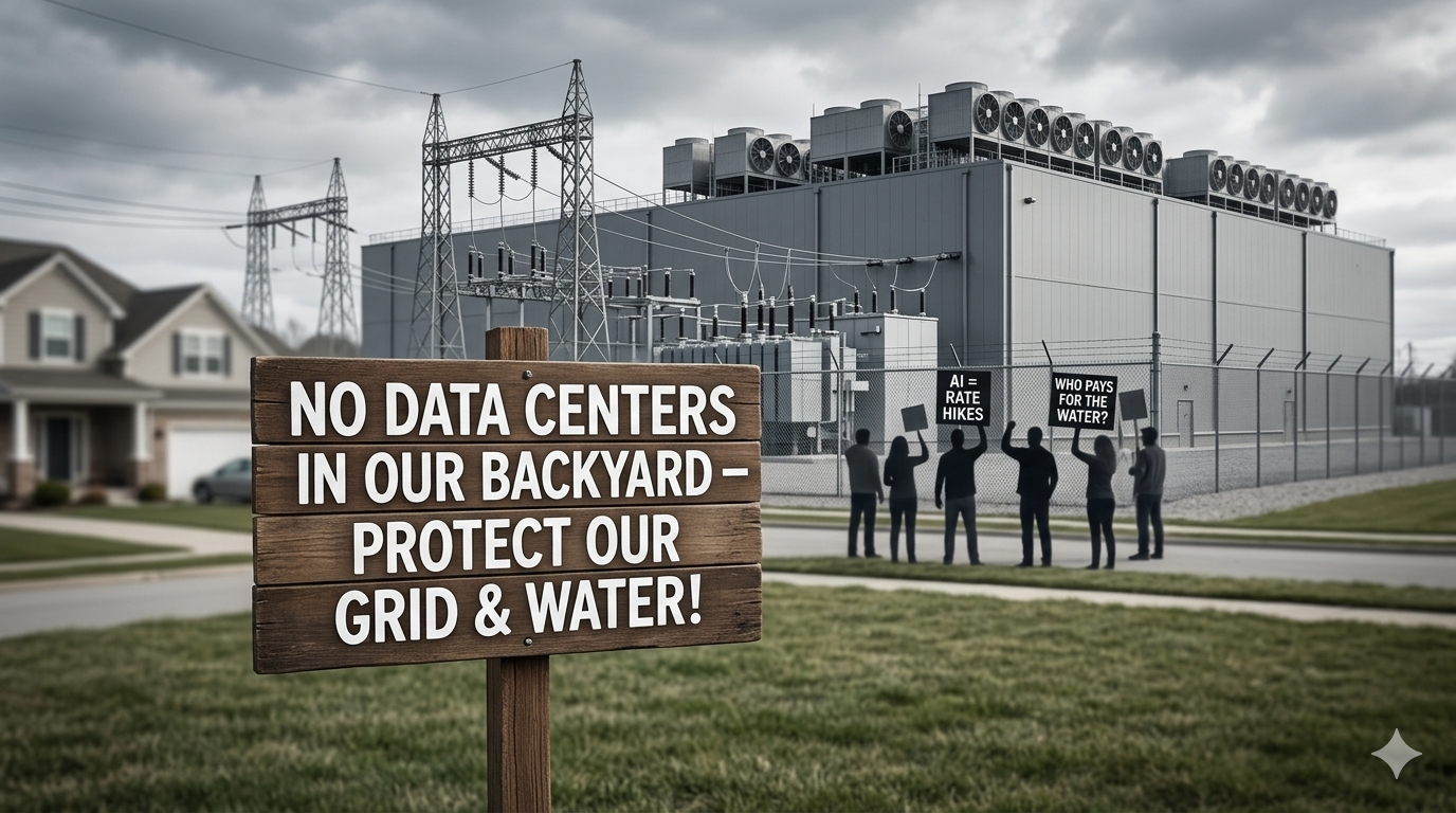 Data center local opposition