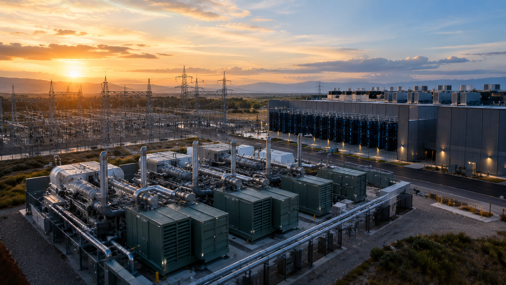On-Site Gas Generation for AI Data Centers data center electricity demand
