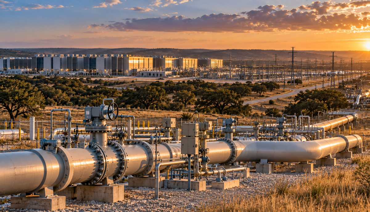 Kinder Morgan’s Creekside Pipeline Locks In Texas Data Center Gas Demand Natural gas pipeline infrastructure serving a large data-center campus in Central Texas