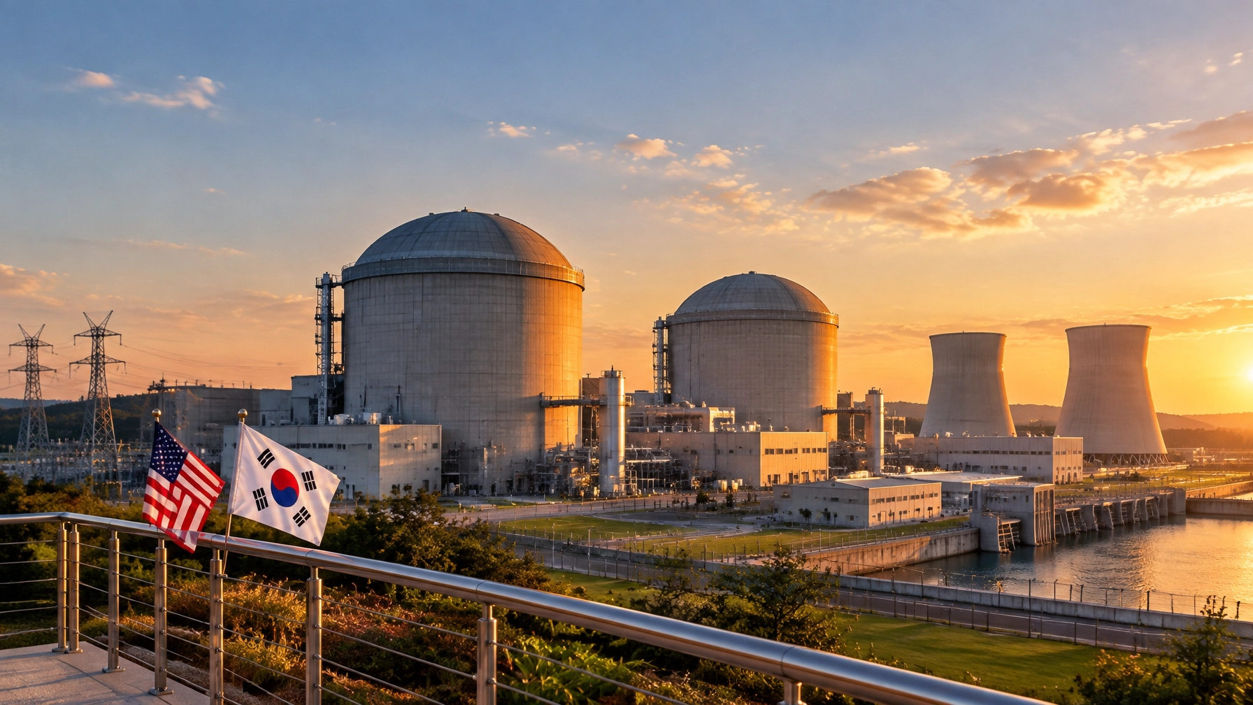 Twin nuclear reactor units representing the U.S.–South Korea Project Power framework