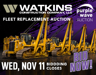 Heavy construction equipment auction